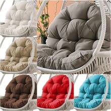 Swing Chair -Hanging Patio Basket Back Pads Recliner Rocking Chair Rattan Garden Sofa Thick Seat Cushion (Color : Grey) (Grey) - 1 - Ver 2