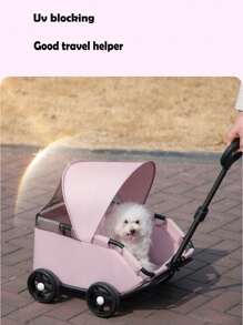 1 Stück kleiner Haustier-Kinderwagen, Hund Katze Tragetasche Kinderwagen, leicht und faltbar für den Außenbereich