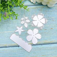 1pc Metal Cutting Dies - Elegant Rose And Butterfly Design, Suitable For Scrapbooking, Cardmaking And Craft Projects - Silver - View 4