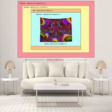 1pc Wavy Pattern Tapestry, Abstract Art Style Wall Decor For Living Room, Bedroom, Modern Art Space, Home Decor Wall Hanging, Visual Art Theme, Suitable For All Seasons, Made Of Polyester With 3 Wall Nails And 2 Clips Included