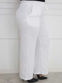 Duna Plus Size Trousers - Blanco - Ver 3