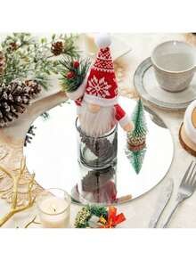 6/12PCS Acrylic Round Mirrors For Centerpieces Circle Mirrors Candle Plates For Wall Wedding Table Centerpieces Round Mirror Tray For Party - Multicolor - View 6