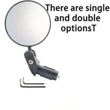 1pc/2pcs HD Wide-Angle Bike Rearview Mirror - 360° Rotatable Handlebar End Mirrors For Mountain & Road Cycling