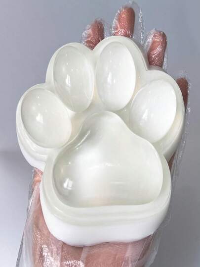 1/3 piezas Juguete de apretón suave y lindo de gran tamaño con forma de pata de gato hecho a mano, de silicona, para alivio del estrés, tamaño súper grande de 5 pulgadas, juguete de pata de gato gigante suave y lindo para los dedos, para alivio de la ansiedad y relajación | Accesorio de escritorio para adultos, regalo para el Día de la Madre y graduación, gato de gelatina, juguete suave Taba