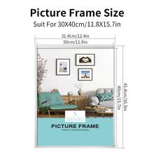 1/2/3/4件装多色铝合金相框 30x40cm/A3/A4，无框金属相框，纤薄窄边框防锈金属框，适用于海报、画布和证书，现代家居、婚礼照片展示、影棚墙面装饰、企业奖品框、办公室画廊装饰（金色/银色/玫瑰金/黑色）