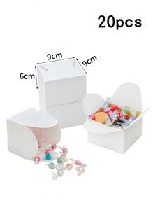 10pcs/20pcs/30pcs Paper Cupcake Boxes, Single Cupcake Containers, Portable Cupcake Stands, Suitable For Bakeries, Weddings, Parties, Gifts