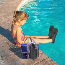 Pinne in silicone per nuoto, pinne corte per addestramento subacqueo, snorkeling e immersioni in apnea per adulti, accessori essenziali per la spiaggia, accessori per la piscina