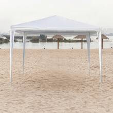 3 X 3m Waterproof Tent With Spiral Tubes White - White - View 1