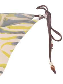 两件套性感印花图案比基尼泳衣，适合海滩/泳池穿着，可拆卸胸垫，沙滩度假装，泳装，女士夏季连衣裙，女士夏季服装，节日装，伊比沙岛装，女士泳衣，比基尼套装，女士泳装，女士沙滩装，度假套装，沙滩连衣裙，女士比基尼套装 - 彩色 - 查看 5