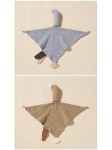 1 件纯棉皱纹布安抚毯，婴儿出牙娃娃舒适毯，婴儿睡眠辅助 - 彩色 - 查看 8