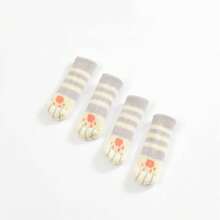 4pcs Paw Pattern Anti-Slip Table Leg Cover, 1pc Cute Chair Foot Pad For Home, Door Handle Cover,Thickened Cat Claw Stool Leg Protectors Socks,Put On Socks For Chair,Protect Your Floor And Furniture With These Knitted Table Leg Socks