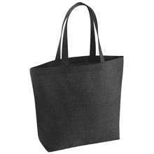 Maxi Tote Bag (Black) - Coffee Brown - View 1