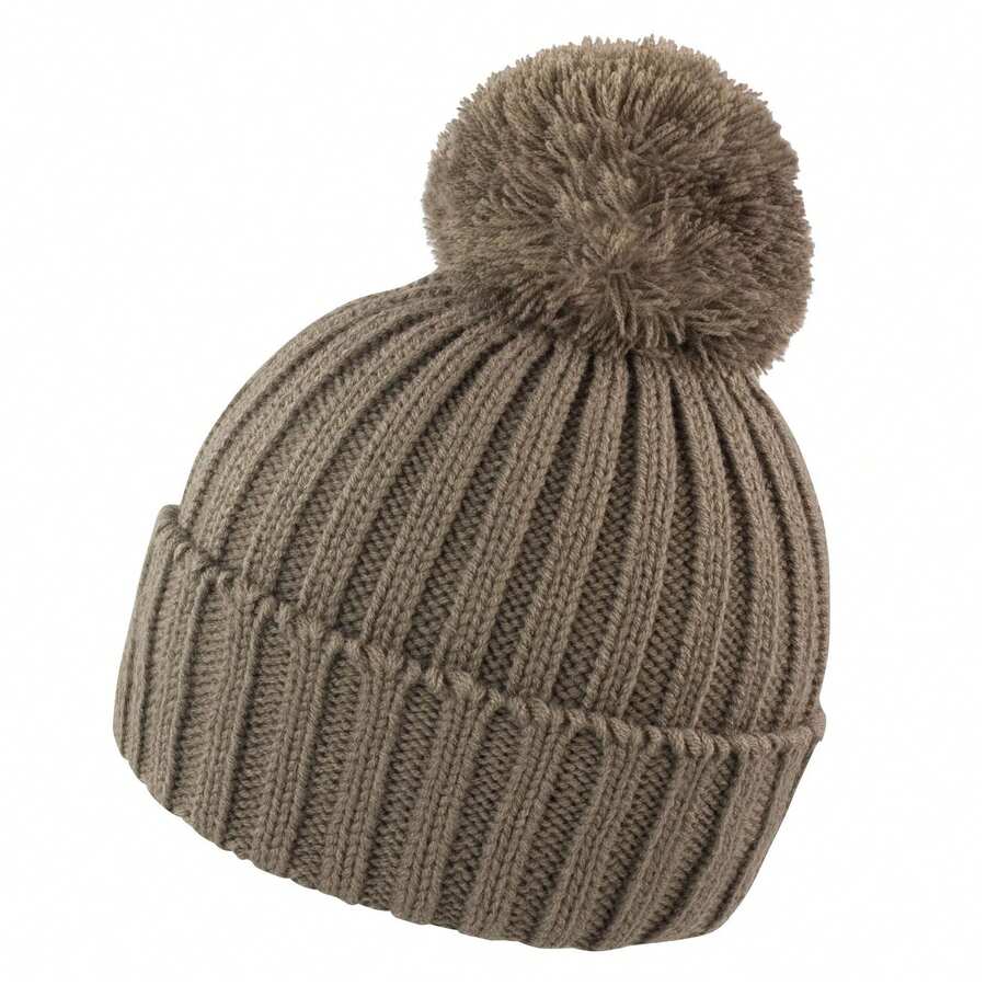 Result Unisex Adult Knitted HDI Quest Beanie (Fennel) - Brown - View 1