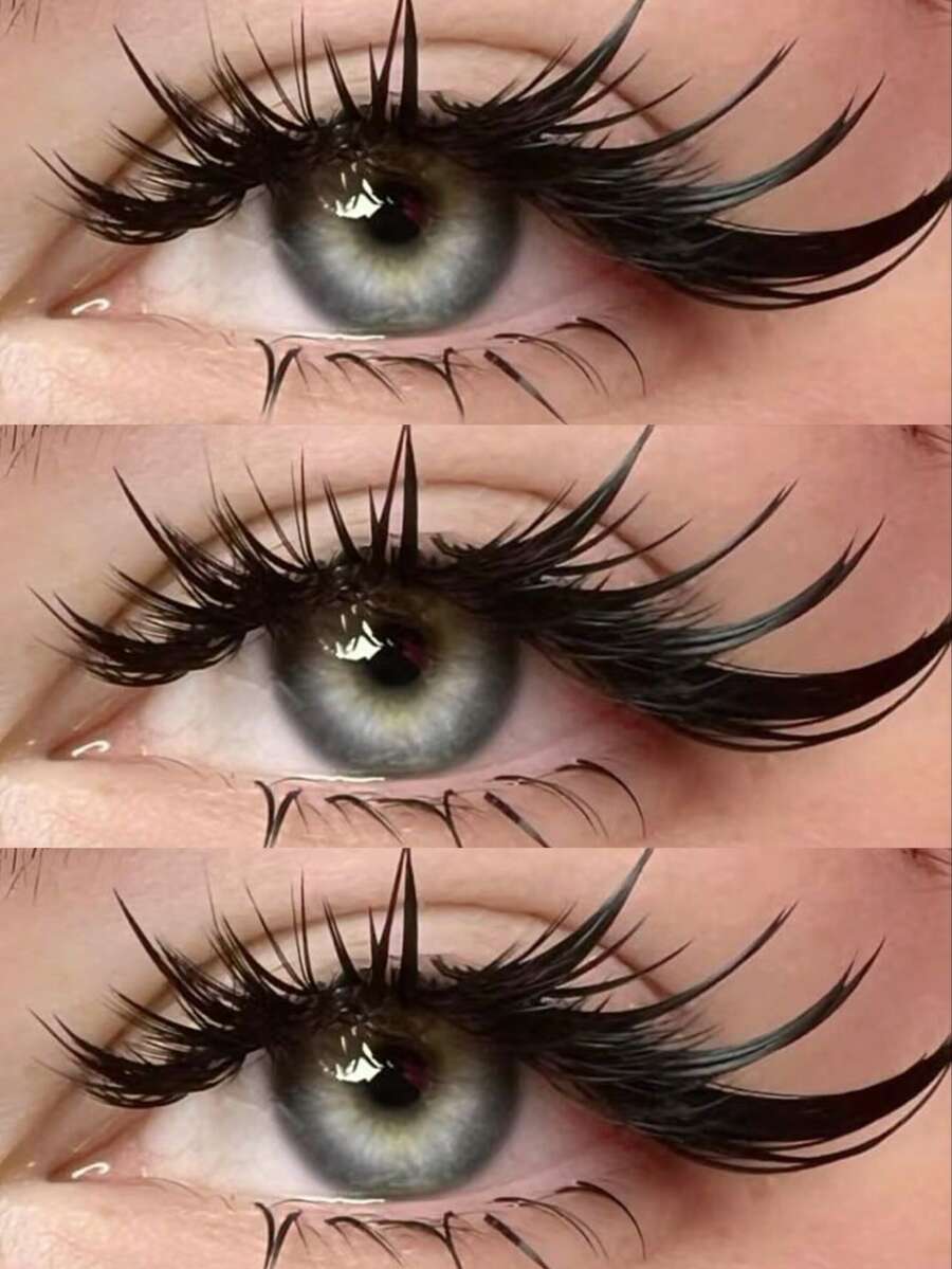 5 Pairs Russian Volume Lashes Kit, Natural Looking & Fluffy 3D Cat Eye Lashes With Invisible Lash Bands - Cat Eye Lashes - View 1