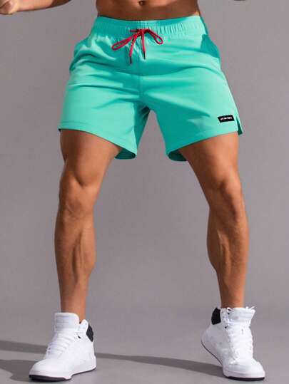 Calças de moletom esportivas e para atividades ao ar livre, calças masculinas, shorts ativos, roupas para atividades ao ar livre, primavera e verão, tops ativos, manga curta, uso diário e casual, corrida e treino, confortável, solto, tênis e golfe, hóquei e hipismo