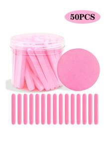 200pcs Compressed Facial Cleansing Sponges - Made Of Synthetic Cellulose Fiber, Breathable, Soft And Comfortable, No Irritating Chemicals Or Odor, Safe And Gentle On Skin. Lightweight, Compressed Into Stick Shape For Easy Portability, Expands Into Round Shape When Soaked In Water. Suitable For Daily Life, Travel, Gathering, Office, Camping, Etc. Can Also Be A Perfect Gift Choice For Women.