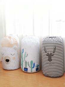 1pc,Drawstring Storage Bag,Folding Storage Bag,Round Storage Bag,Moisture-Proof Storage Bag,Quilt Storage Bag,Moving And Packing Luggage Bag,Organize Clothes Storage Bag,Drawstring Bag