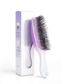 Cepillo para masaje del cabelludo enchapado, peine para desenredar meridianos apto para todo tipo de cabello, masajeador de cabeza resistente al agua y seco, amigable para viajar, cepillo, peine, herramientas para el cabello, productos y accesorios para el cabello, artículos esenciales de belleza para el barbero, salón y viaje