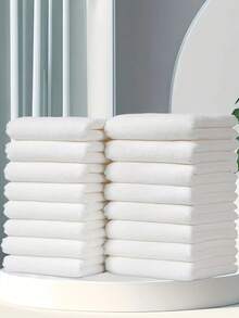 Toalla cuadrada suave de color blanco, súper absorbente, juego de toallas de mano de felpa de coral - súper suaves y muy absorbentes, de secado rápido, disponibles en varios colores, perfectas para la ducha, el gimnasio, los viajes, la piscina, toalla facial para baño, gimnasio, hotel y spa, toallas de ducha para salón de belleza, hotel deportivo, artículos esenciales para el hogar, toalla, cuidado de la piel