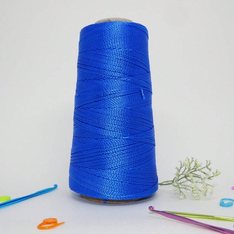 Queen Thick Polypropylene Crochet Thread Box Braids, Braids, Handmade Work 500 Meters - 藍鳥 - 查看 1