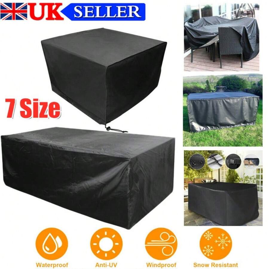 Waterproof Garden Patio Furniture Cover Rattan Table Cube Seat Covers Outdoor UK