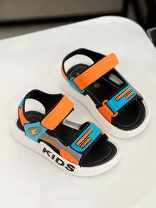 HAHABOBO New Fashion Boys' Sandals, Comfortable And Breathable, Suitable For Outdoor Sports And Beach Vacation - Orange - View 4
