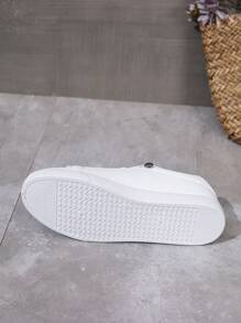 Zapatillas de correr casuales, ligeras y transpirables para mujer, zapatillas blancas versátiles adecuadas para primavera/verano. Se recomienda pedir 1-2 tallas talla grande grandes para pies estrechos