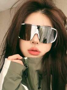 1 pieza Gafas de esquí para exteriores, gafas protectoras deportivas, gafas a prueba de viento para ciclismo y escalada para mujeres