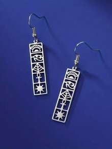 Retro-ägyptischer Schmuck Horus-Augen Ohrringe, goldene und silberne Accessoires für Damen und Herren - Mode - Übersicht 11