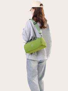 قطعة واحدة محفظة صغيرة متعددة الوظائف ذات لون أحادي عصرية، محفظة صغيرة الحجم على شكل حقيبة رياضية، متنوعة الاستخدامات للنساء في المناسبات اليومية والعمل - متعدد الألوان - مشاهدة 6