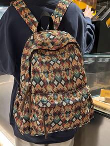 Women's Minimalist High Capacity Classic Floral Backpack - Multicolor - View 2