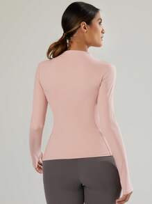 VUTRU VUTRU 1 Stück Damen Jacke mit Reißverschluss vorne, Taschen, Langarm, mit Daumenöffnungen, für Yoga, Alltag, Lässig, Fitness