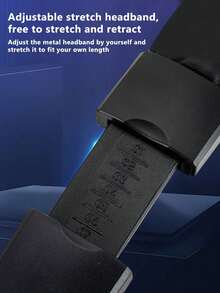 带麦克风的耳罩式有线耳机，3.5 毫米插头，360° 环绕声，适用于智能手机、平板电脑、电脑、游戏音频 Lc、酷炫冷光、亲肤透气外壳 - 均碼 - 查看 7