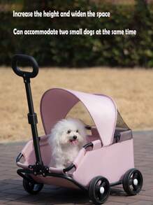 1 Stück kleiner Haustier-Kinderwagen, Hund Katze Tragetasche Kinderwagen, leicht und faltbar für den Außenbereich