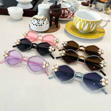 1 pièce Lunettes de luxe en polycarbonate, convenant pour les fêtes et le port de tous les jours, toutes saisons