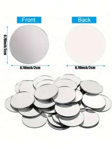 20/50/100/200pcs, 2cm Circular Acrylic Mirror Mosaic Tiles, 3D Crystal, Fashion Rhinestone Mirror Wall Sticker, Home Peel And Stick Geometric Wall Decor, For Bedroom, Living Room, Bathroom Decor, Glass Face, Shiny Sparkle, Reusable, DIY Jewelry Making, Party Craft, Phone Case, Gift Craft Decorative Sticker, Portrait Mirror Tile, Multi-Surface Installation Stickers