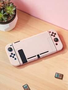 Accesorio Kit de Consola de Juego para Switch, compatible con Switch NS/Switch OLED/Switch Lite, incluye estuche protector, bolsa de almacenamiento, cubierta para el dock, protectores para Joy-Con y talla grande, diseño anti-caídas y resistente a arañazos, ideal para gamers - Rosa - Ver 13