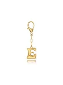 1pc Bubble Letters Cute Necklace Pendant Bag Pendant-Lucky Crystal Pendant, Alphabet Letters A-Z, Shiny Alloy Bag And Backpack Pendant-Perfect Gift For Birthdays And Special Occasions, Key Chain Ring Bag Backpack Pendant Car Pendant Gift For Ladies And Girls, Wallet And Handbag Accessories. - Gold - View 21