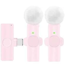 Wireless Lavalier Lapel Microphone For IOS TypeC Android Camera Plug-Play Professional Noise Reduction Recording Clip Mic For Creator Interview