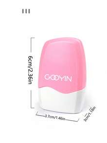 1卷耐用ABS材质身份保护卷式封条胶带，可重复使用，隐私保护罩，适用于遮盖机密信息和地址，防窥设计，蓝/粉/绿三色可选，时尚光滑表面，速干。