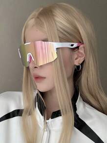 1 pieza Gafas de esquí para exteriores, gafas protectoras deportivas, gafas a prueba de viento para ciclismo y escalada para mujeres