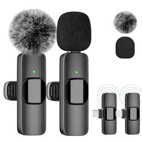 Wireless Go Dual Channel Wireless System With Built-In Microphones With Analogue And Digital USB Outputs, Compatible With Windows And MacOS Computers, IOS And Android Phones