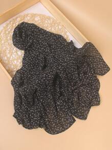 1 Piece Chiffon Paisley Cashew Print Chiffon Scarf, Elegant Female Hijab, Spring And Summer Soft And Breathable Sun-Proof Silk Scarf Shawl For Abaya