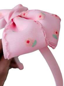 Tiara laço de menina floral delicada, Arco de cabelo