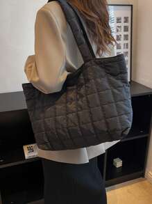 Ultra-Lightweight High-Capacity Quilted Tote Bag