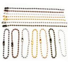 100pcs Iron 2mm Ball Bead Chains 11cm Long KeyRing Chain Label Hand Tag Connector Bulk Keychain DIY Jewelry Making Accessories - Beaded Chain - View 11