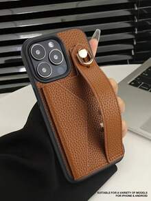 1 个卡其色卡夹 + 皮革手机壳，带腕带支架功能，兼容 11 12 13 14 15 16e 17 Plus Pro Max、Galaxy S20 Ultra/Galaxy S21 Plus/Galaxy S21 Ultra/Galaxy S22 Plus/Galaxy S23 S24 S25 Ultra、Xperia 1 V/Xperia 5 V/Xperia 10 V 防水防震防摔防刮全覆盖 - 深棕色 - 查看 9