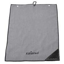 منشفة غولف كارسان 40 * 60 سم من ميكروفيبر بنمط الوافل مع فرشاة تنظيف مثلثة الشكل، متوفرة بخيارات 6 ألوان مختلفة، إكسسوارات الغولف - متعدد الألوان - مشاهدة 6