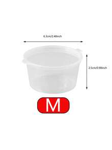 50pcs Disposable Passion Fruit Sauce Dish, Condiment Cup, Lemon Freezer Box, Take Out Commercial Scallion Ginger Small Portion Containers - Multicolor - View 15