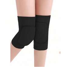 1/2/4pcs Anti-Slip Thick Knee Pads, Sports Protective Knee Pads For Dancing, Volleyball, Basketball, Skating, Climbing, Cycling - Black - View 12